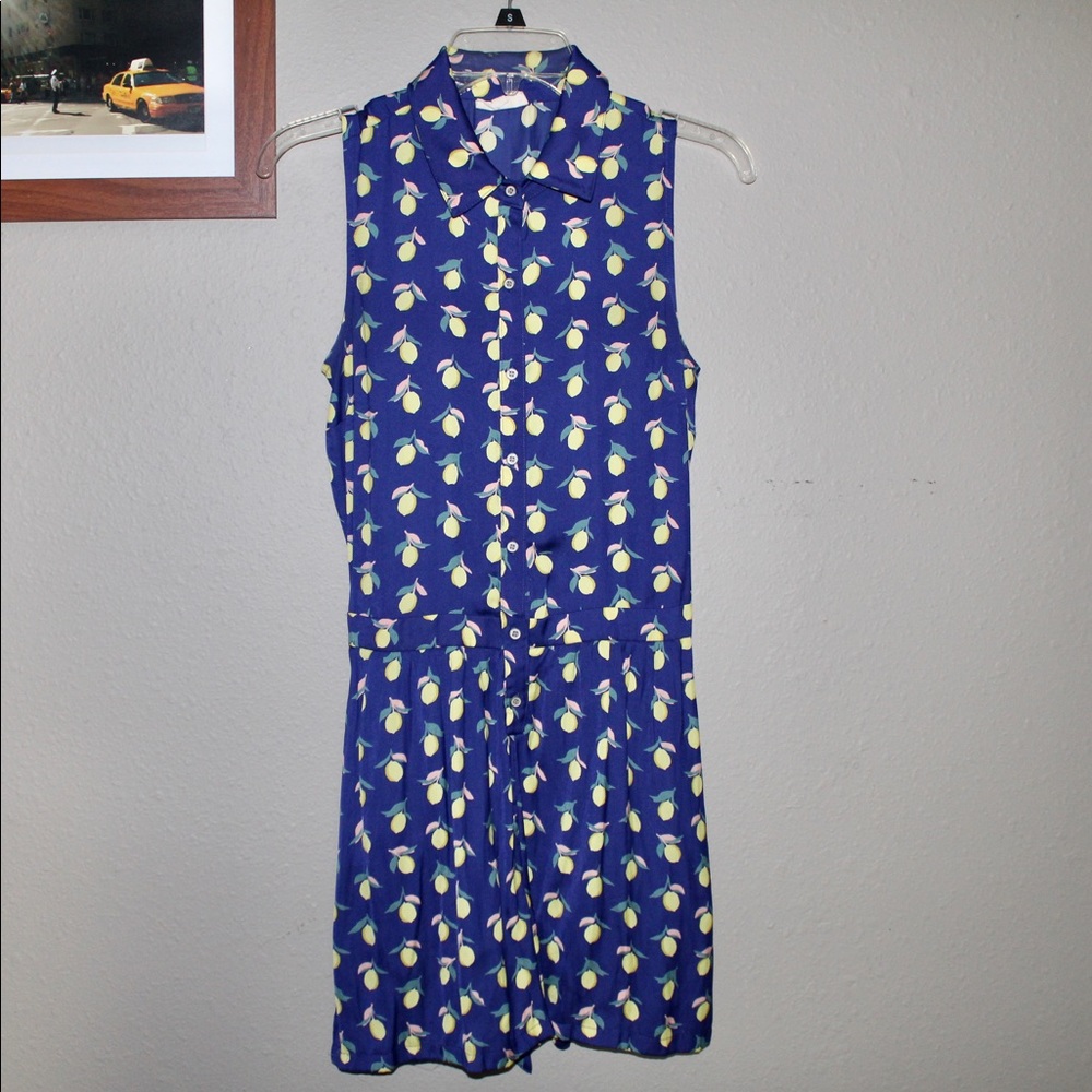 Maison Jules Lemon Print Romper